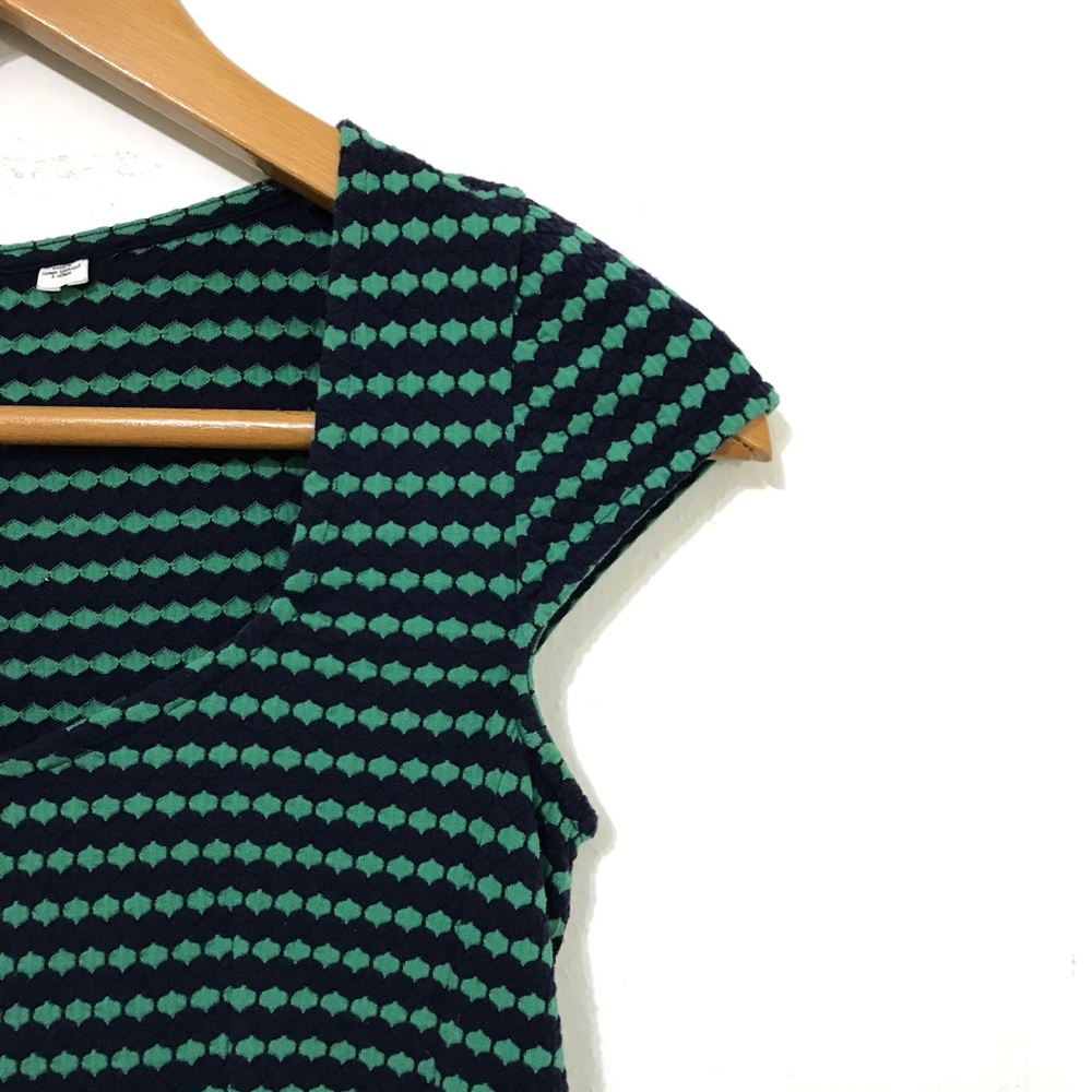 Postmark Green & Blue Peplum Top - Picture 5 of 7